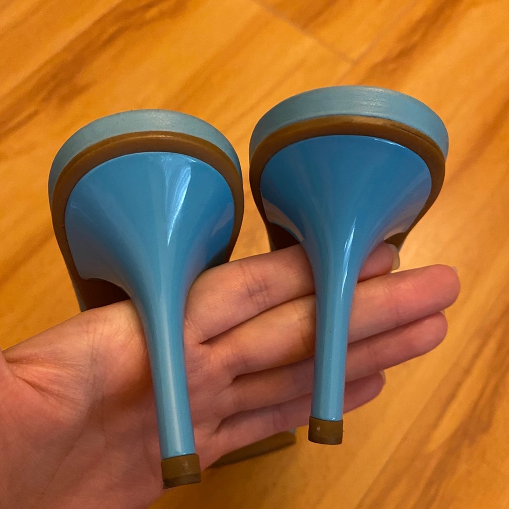 Auth Dior lady dior leather sandals - Picture 5 of 6